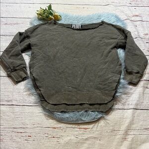 Pebby Olive Green Women's Sweatshirt